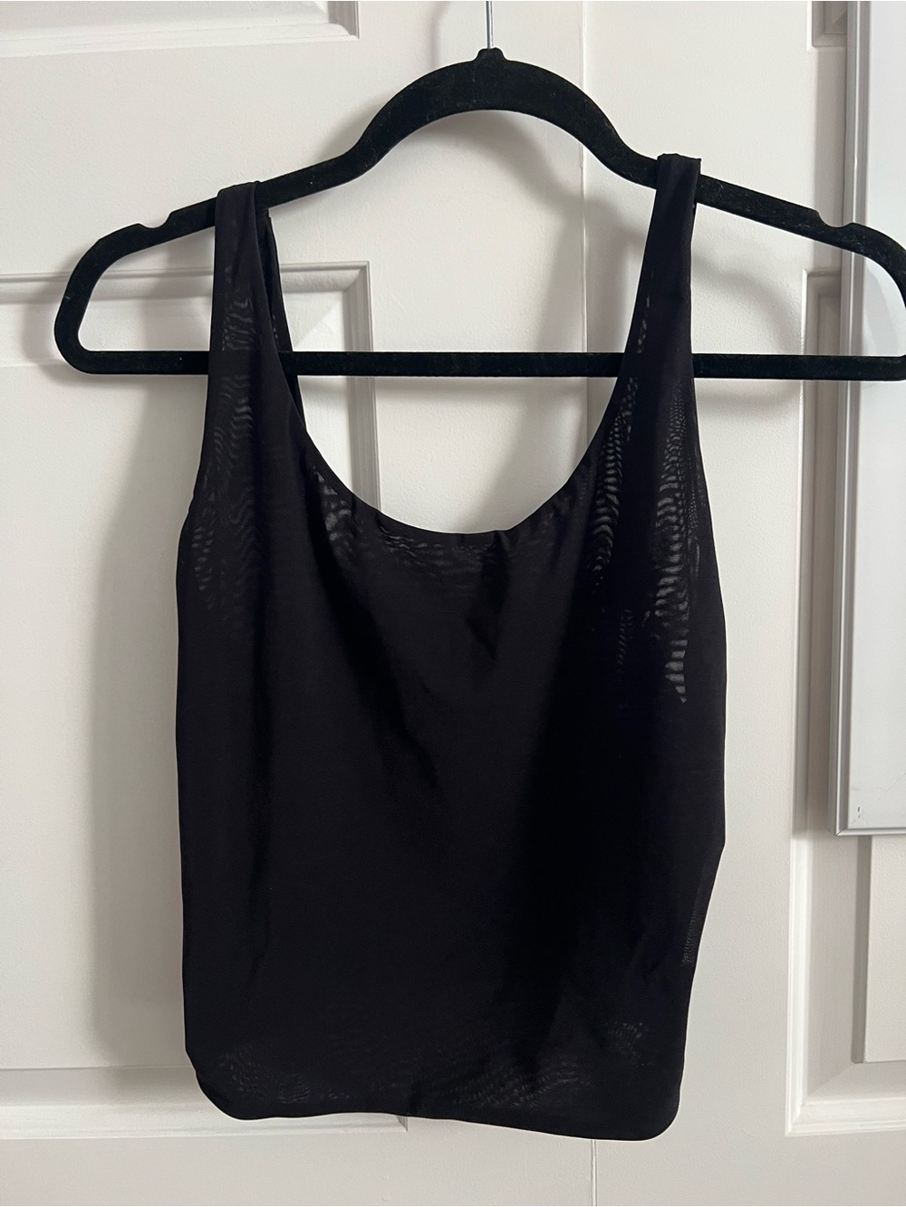La Perla Black Lace Sheer Tank Top Size Medium